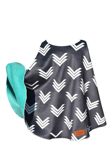 Riley Sleeveless Wearable Blanket Poncho – Sleeveless Reversible Blanket for Toddlers & Babies
